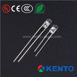 3 mm water clear rimless long or short feet