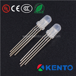 5mm water diffused rimed three pins full color